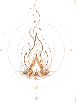 Sacred fire illustration